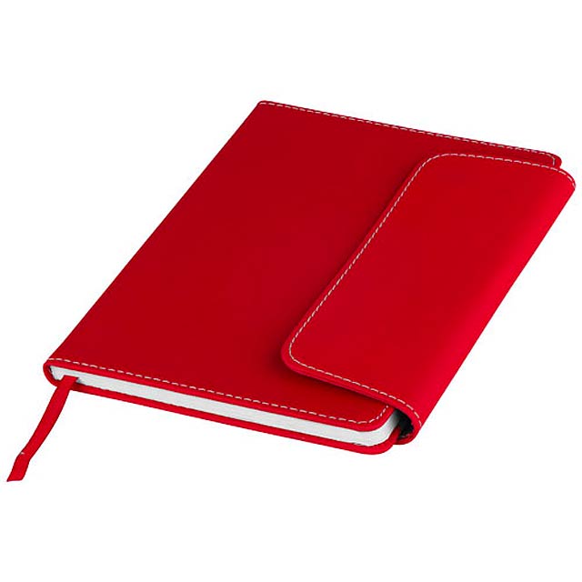 Zápisník A5 Horsens a stylus s kuličkovým perem - červená