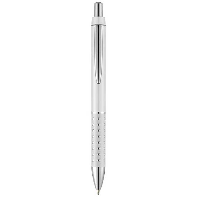 Kuličkové pero Bling s hliníkovým úchopem - bílá