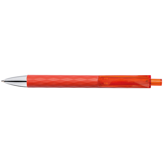 Plastové guľôčkové pero - červená