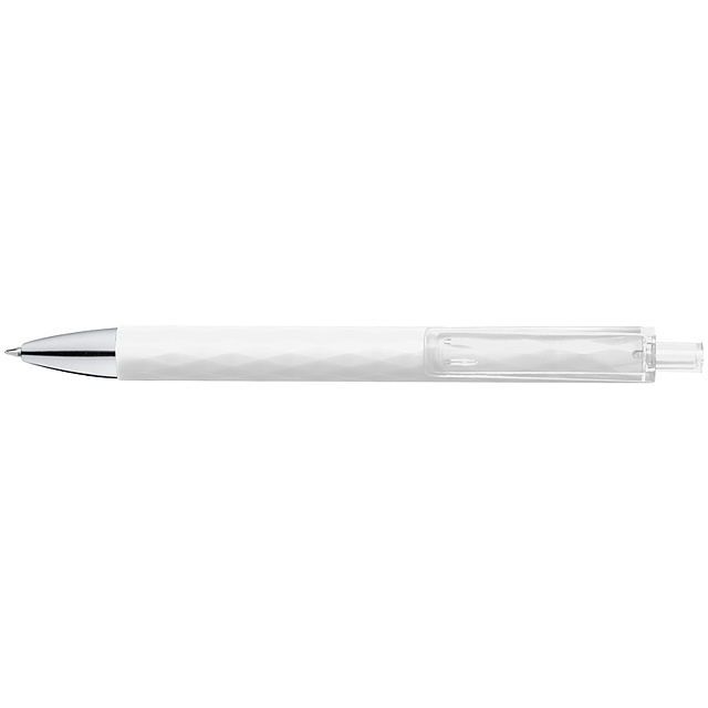 Plastové kuličkové pero - bílá