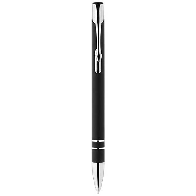 Kuličkové pero Corky s pryžovým povrchem - černá