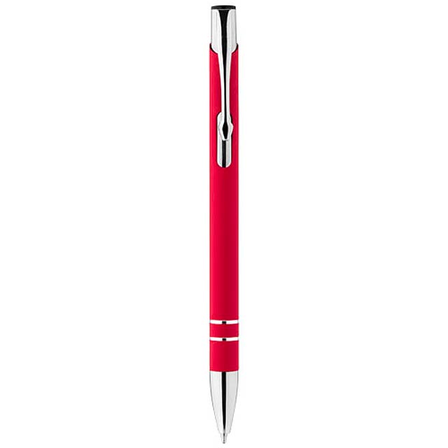 Kuličkové pero Corky s pryžovým povrchem - červená