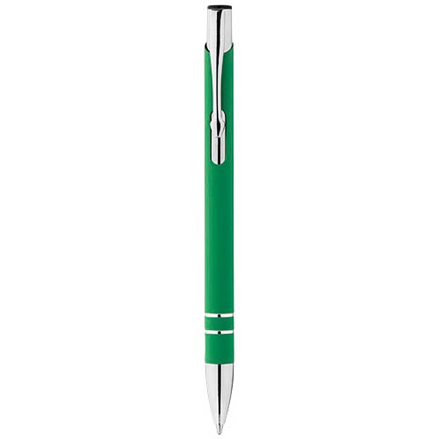 Kuličkové pero Corky s pryžovým povrchem - zelená