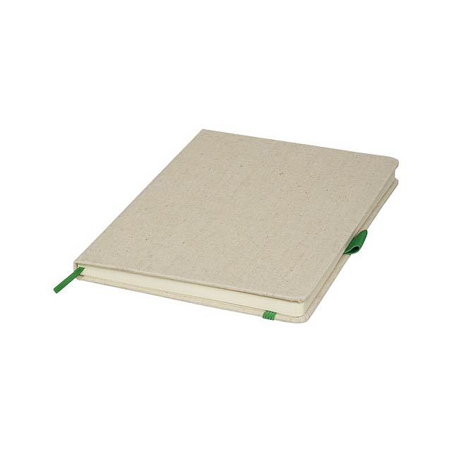 Luna A5 canvas notebook - green