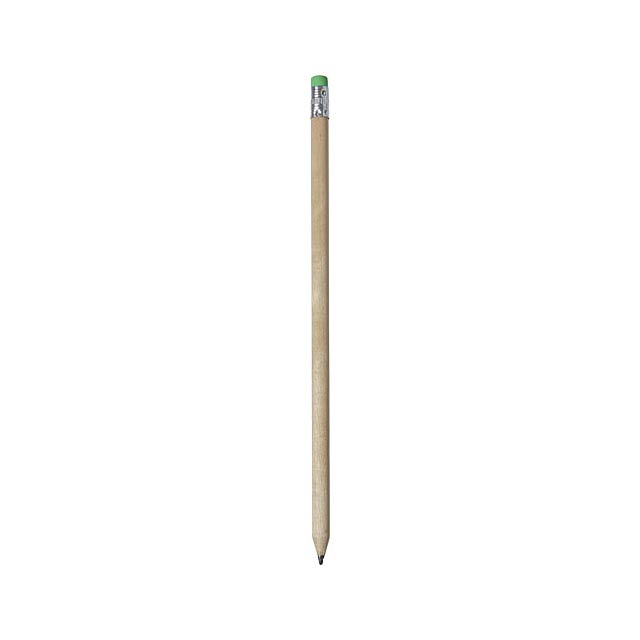 Cay wooden pencil with eraser - beige