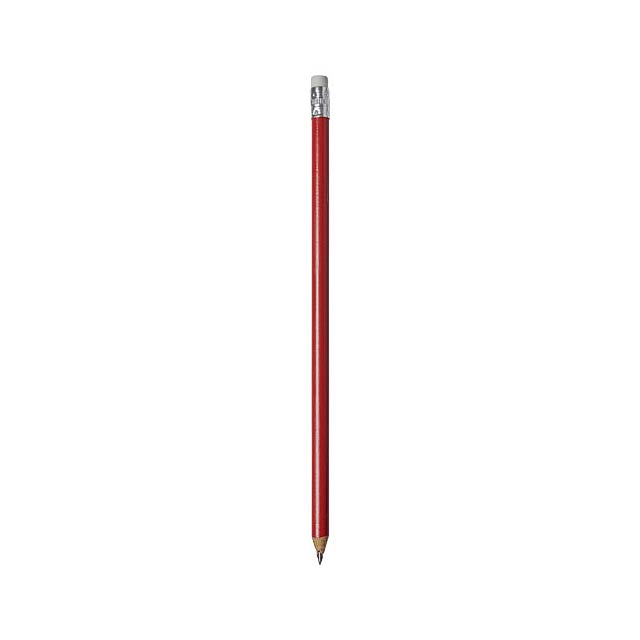 Alegra pencil with coloured barrel - transparent red