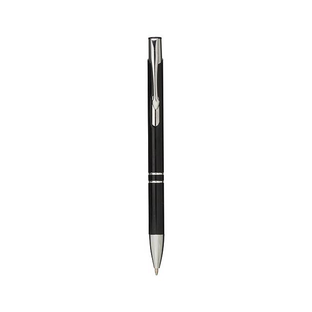 Moneta aluminium click ballpoint pen - black