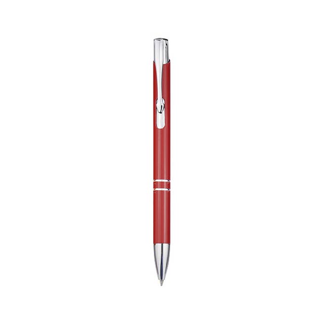 Kuličkové pero Moneta - transparentní červená