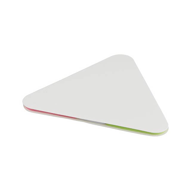 Samolepící štítky ve tvaru trojúhelníku - bílá