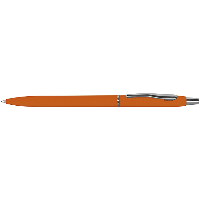Schlanker Kugelschreiber Guma coated - Orange