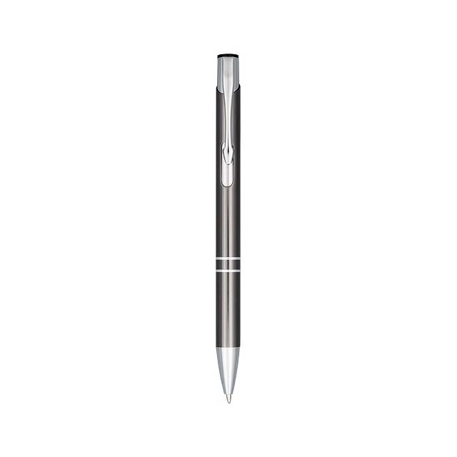 Moneta anodized aluminium click ballpoint pen - grey