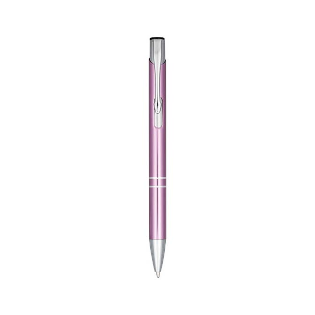 Anodizované kuličkové pero Moneta - fuchsiová (tm. růžová)