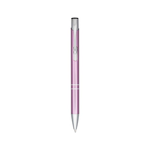 Moneta anodized aluminium click ballpoint pen - fuchsia