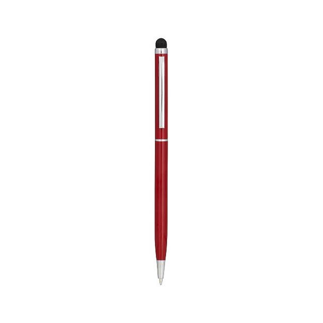 Hliníkové kuličkové pero Joyce - transparentní červená