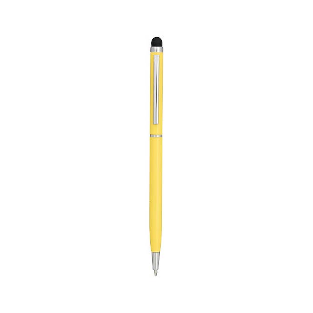 Hliníkové kuličkové pero Joyce - žltá