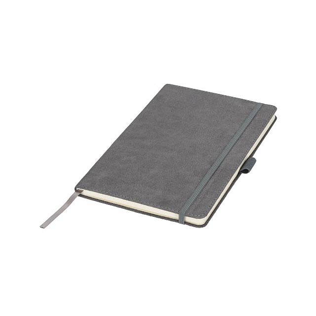 Carbony A5 Suede Notizbuch - Grau