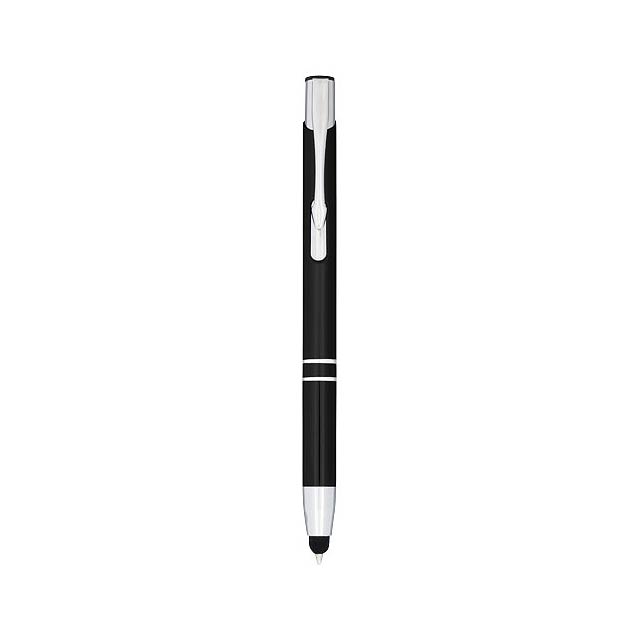 Kuličkové pero Moneta s kovovým úchopem - černá