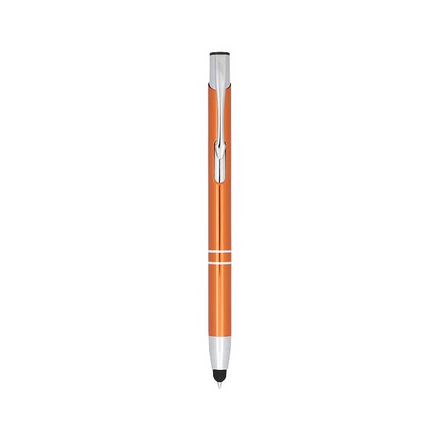 Kuličkové pero Moneta s kovovým úchopem - oranžová