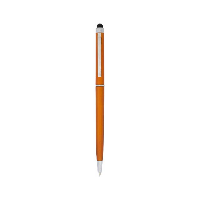 Kuličkové pero a stylus Valeria z ABS plastu - oranžová