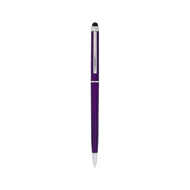 Kuličkové pero a stylus Valeria z ABS plastu - fialová