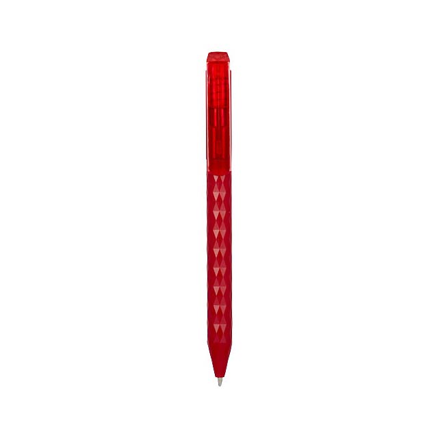 Prism ballpoint pen - transparent red