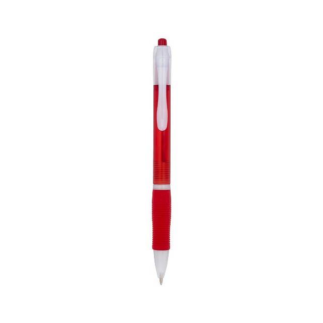 Trim ballpoint pen - transparent red