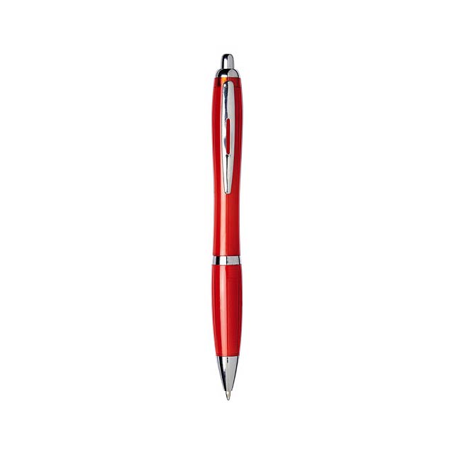 Nash kuličkové pero z PET materiálu - transparentná červená