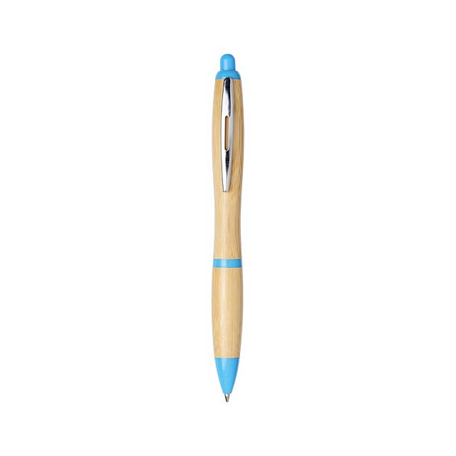 Kuličkové pero Nash z bambusu - béžová