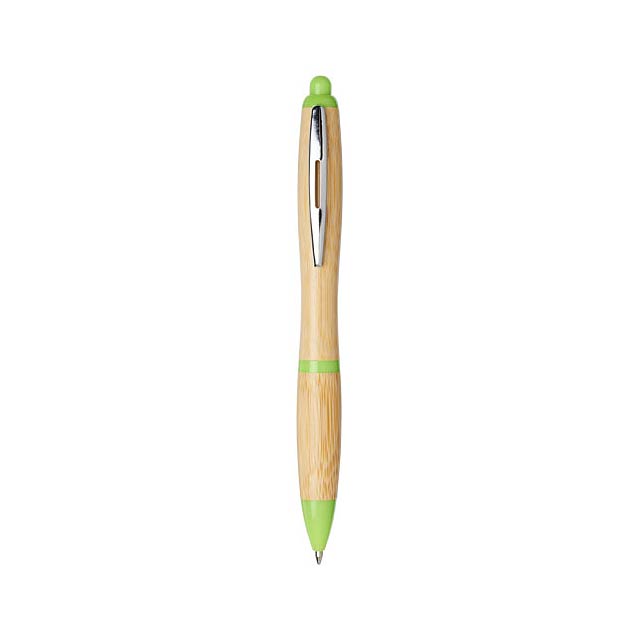 Kuličkové pero Nash z bambusu - béžová
