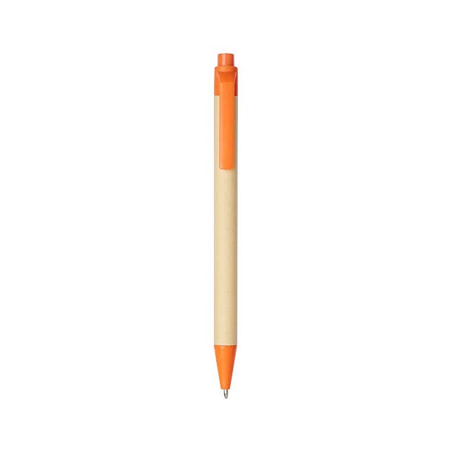 Berk Kugelschreiber aus recyceltem Karton und Mais - Orange