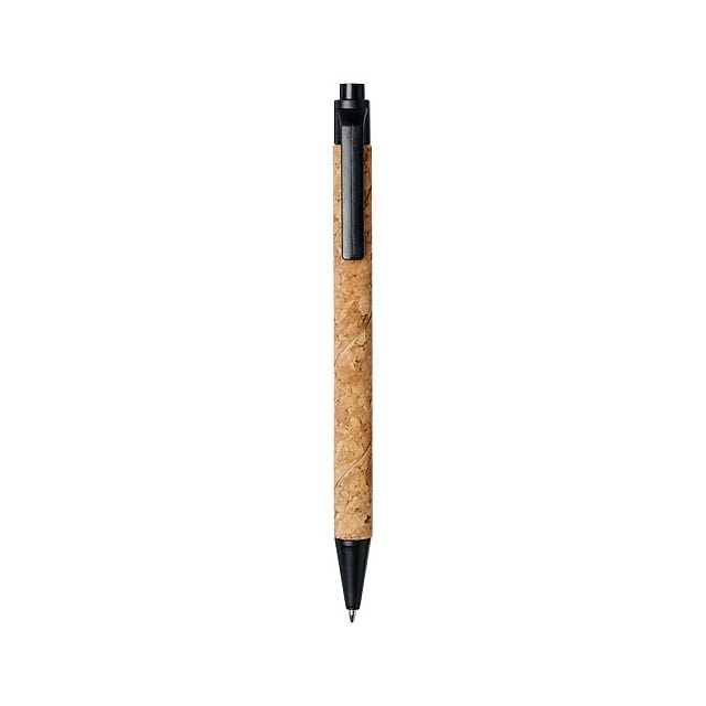 Midar cork and wheat straw ballpoint pen - beige