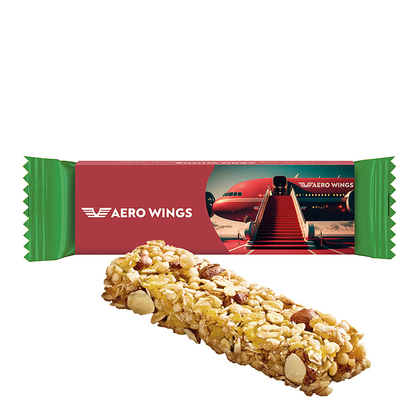 Corny cereal bar, white cardboard promotional case, , nut - Corny cereal bar, white cardboard promotional case, , nut -