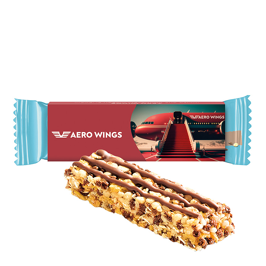 Corny cereal bar, white cardboard promotional case, free/chocolate - 