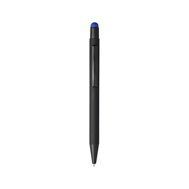 Dax rubber stylus ballpoint pen - black