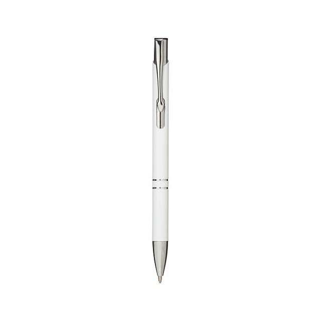 Moneta aluminium click ballpoint pen - white