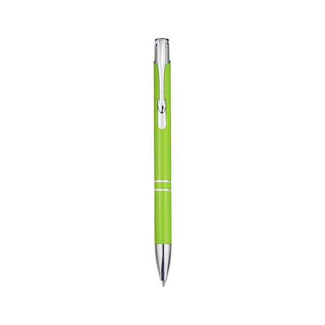 Moneta aluminium click ballpoint pen - lime