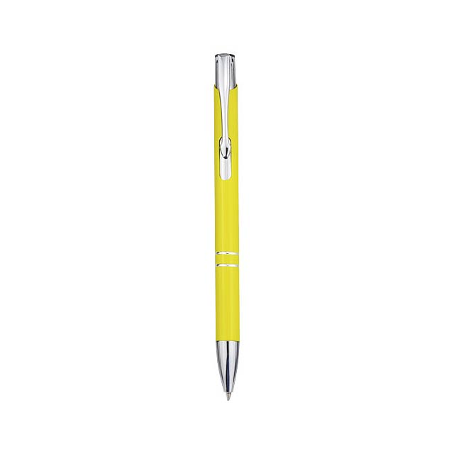 Moneta aluminium click ballpoint pen - yellow