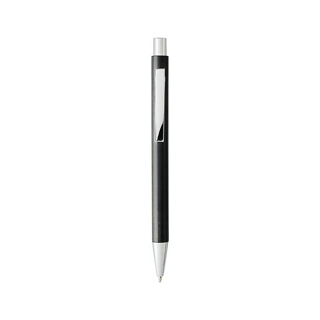 Tual wheat straw click action ballpoint pen - black