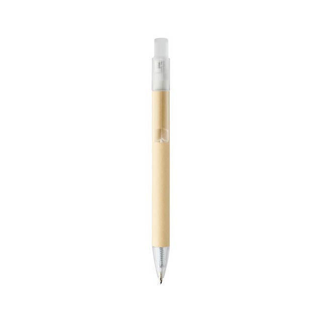 Safi papírové kuličkové pero - transparentná