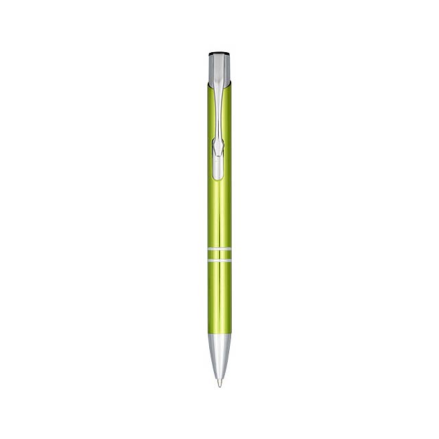 Moneta anodized aluminium click ballpoint pen - lime