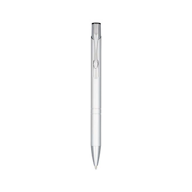 Moneta anodized aluminium click ballpoint pen - silver