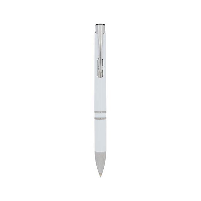 Moneta anti-bacterial ballpoint pen - white