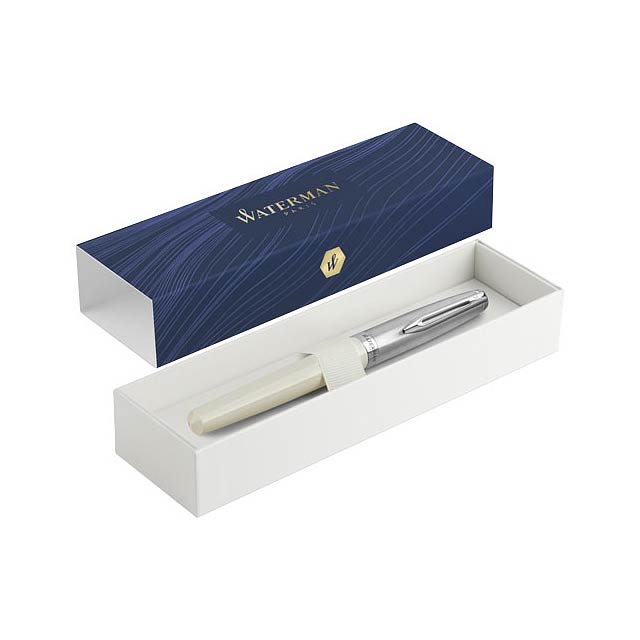 Embleme rollerball pen - white