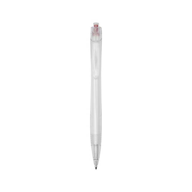 Honhua recycled PET ballpoint pen  - transparent red