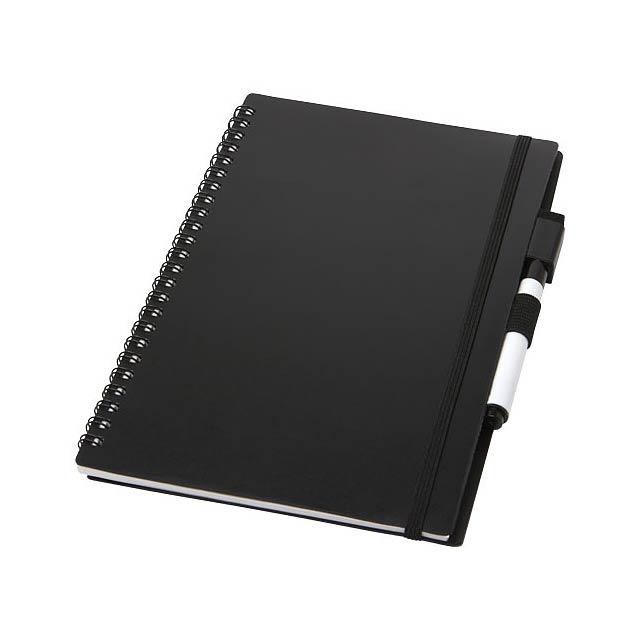 Pebbles A5 size reference reusable notebook - black