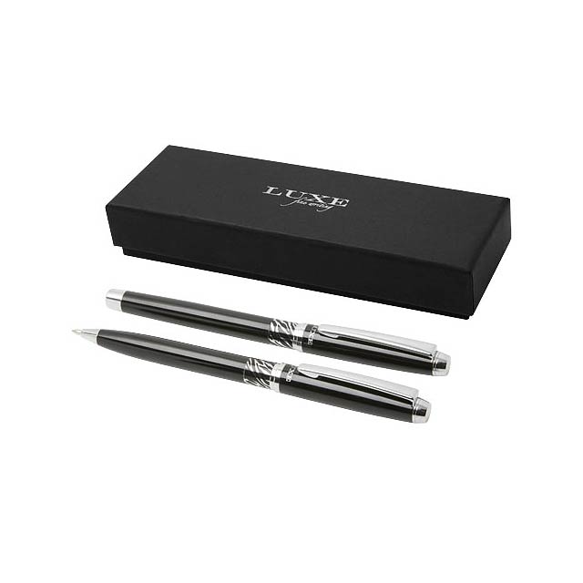 Rivulet duo pen gift set - black