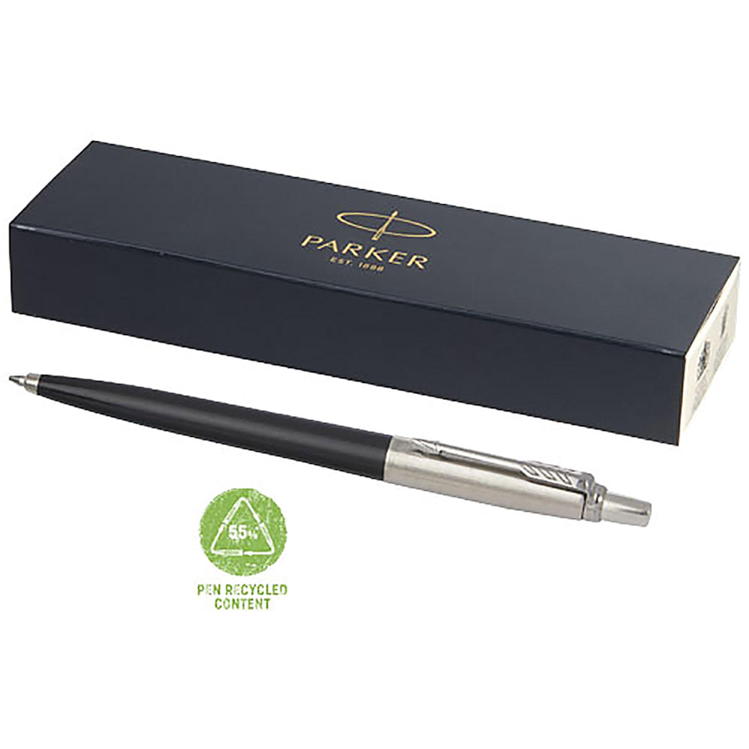 Parker Jotter Recycled Kugelschreiber (blaue Mine) - schwarz