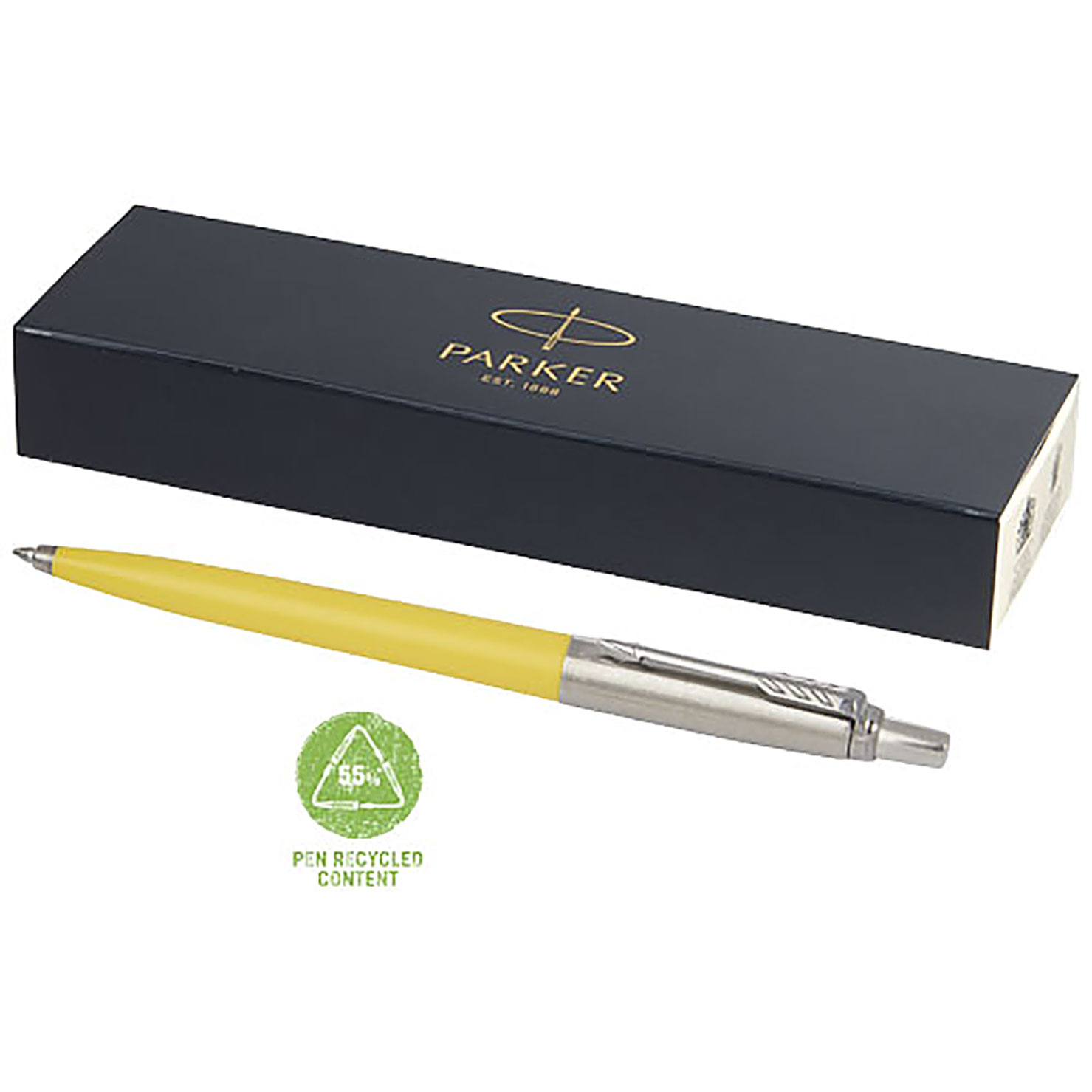 Parker Jotter Recycled Kugelschreiber (schwarze Mine) - Gelb