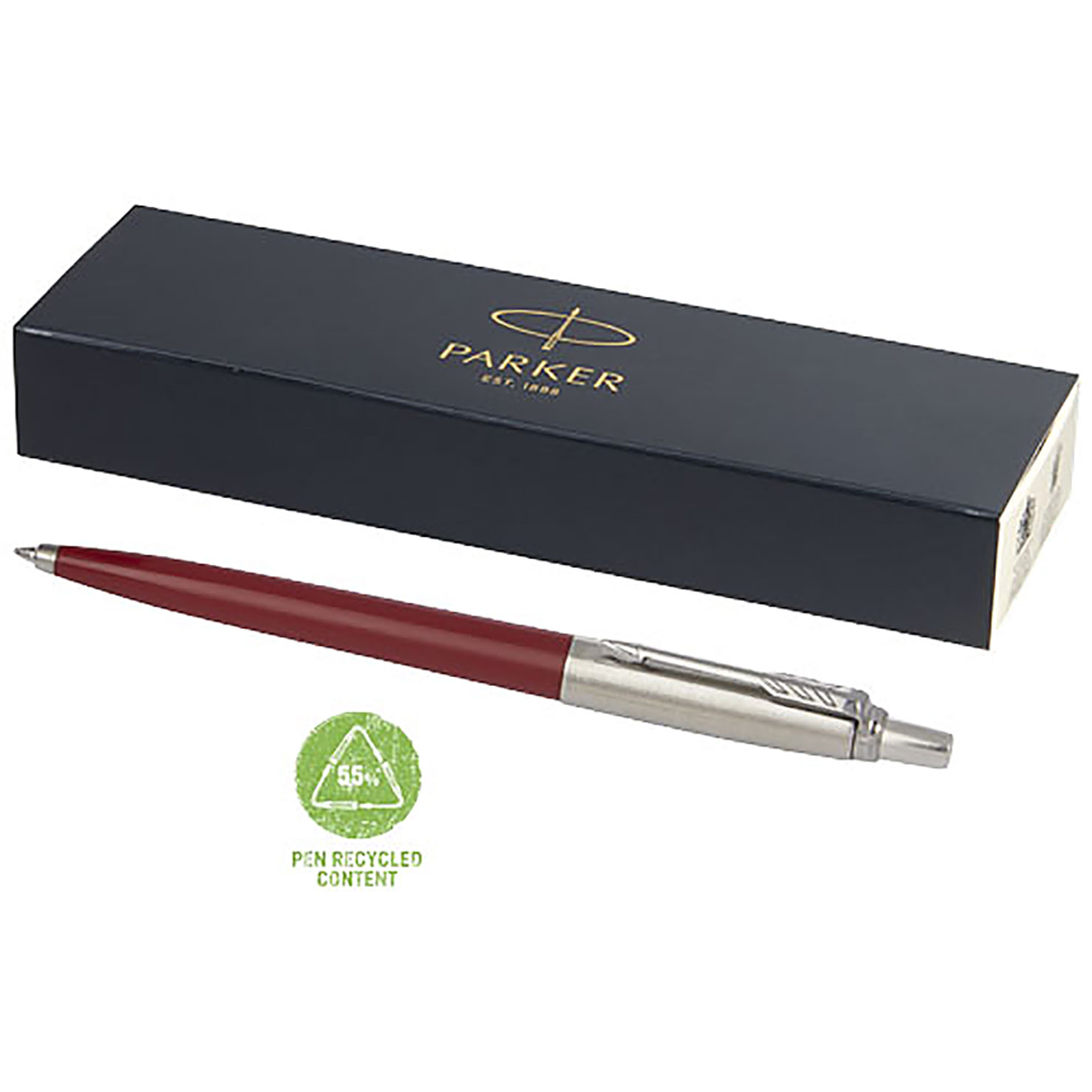 Parker Jotter Recycled ballpoint pen (black ink) - red
