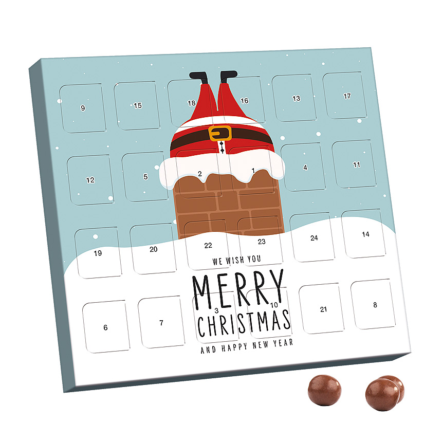 XS adventní kalendář, Brandt křupavé kuličky, mléčná čokoláda - 